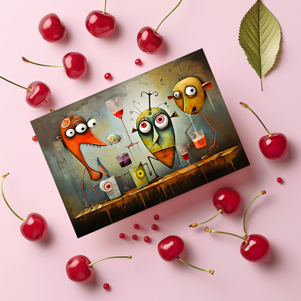 raxxa Postkarte: Whimsical Drink Drunk 3
