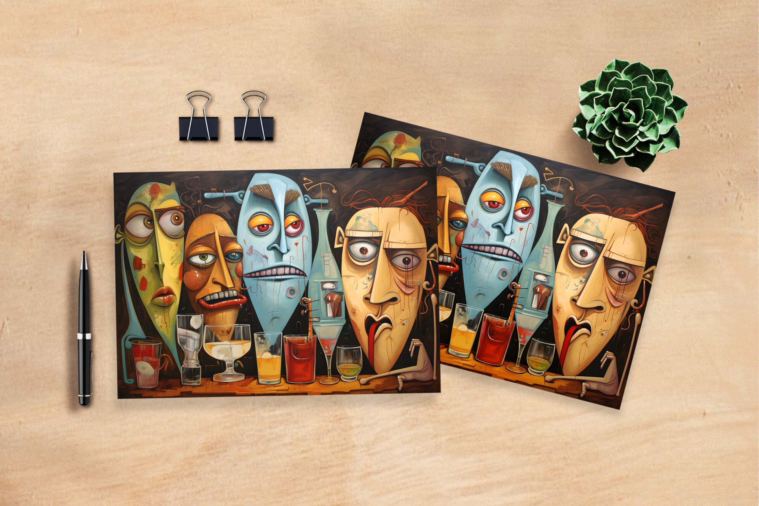 raxxa Postkarte: Whimsical Drink Drunk 5
