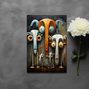 raxxa Postkarte: Whimsical Was Kuckst Du Elefanten