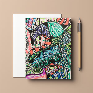 raxxa Postkarte: La serpiente de color