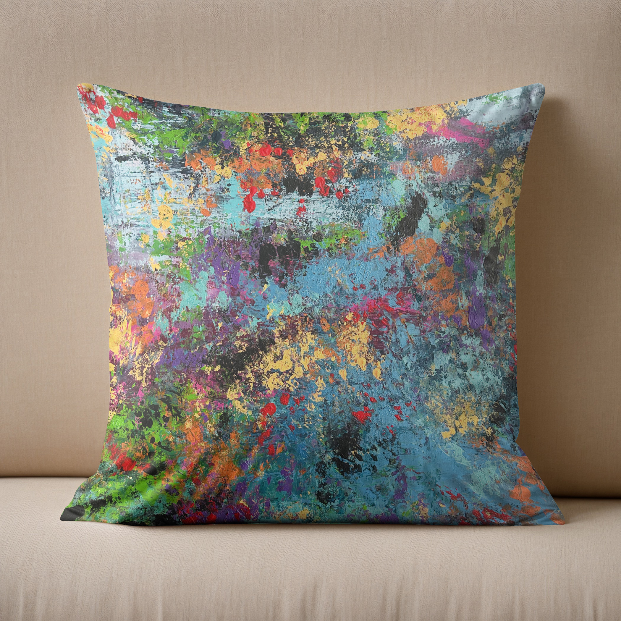 Kissen: Lluvia de colores - Image 2