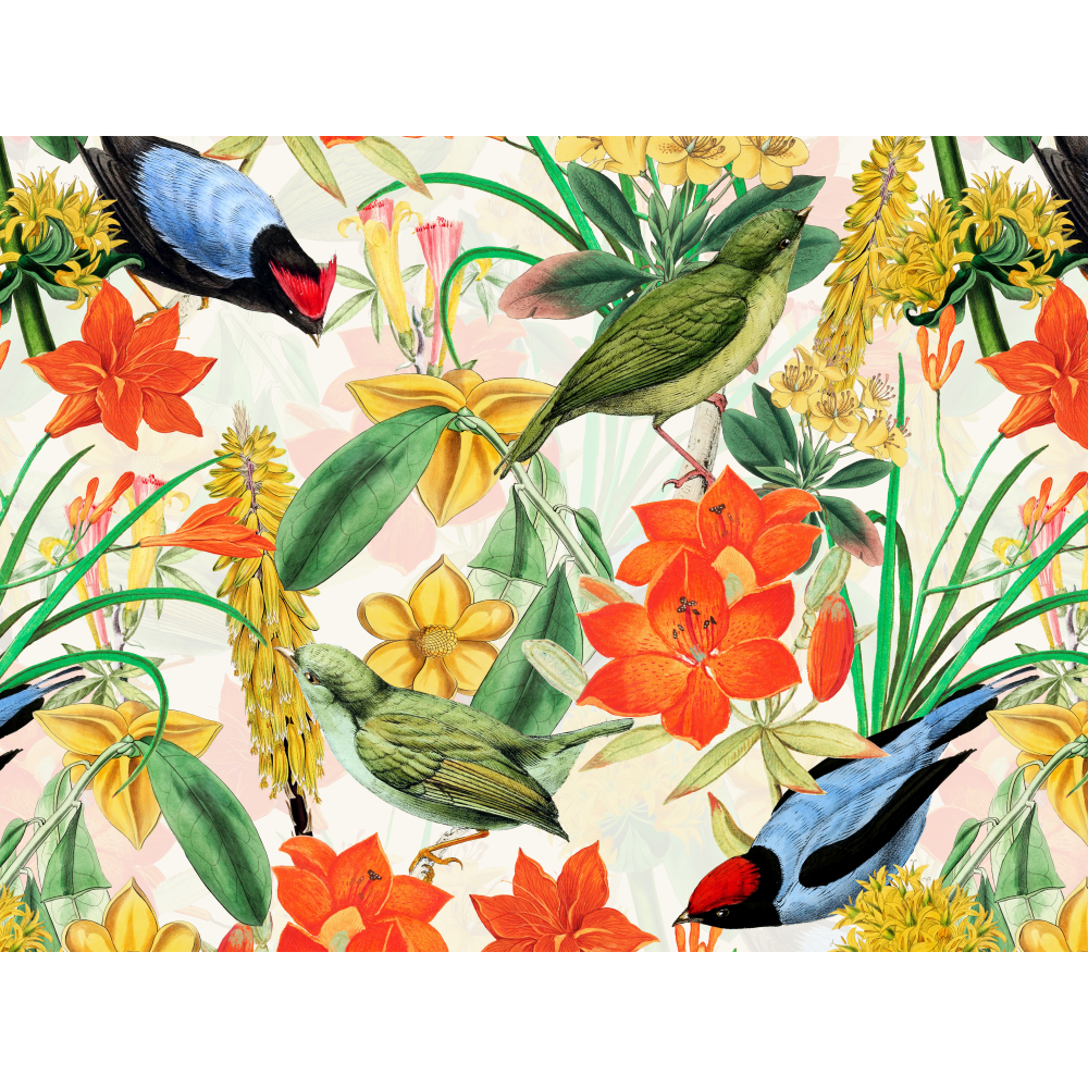 raxxa Premium-Tischset: Dschungelpracht vergangener Tage: Tropisches Vintage-Design - immagine 3