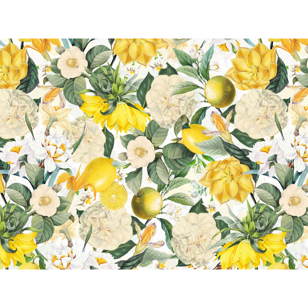 raxxa Premium-Tischset: Magie der Tropen: Magnolia Vintage-Blumen und Früchte – Image 3