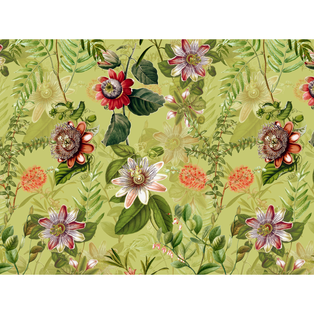 raxxa Premium-Tischset: Vintage Passionsblumen Dschungel - immagine 3