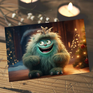 raxxa Postkarte: Verspielte Whimsical Monster zur Weihnachtszeit Motiv 16