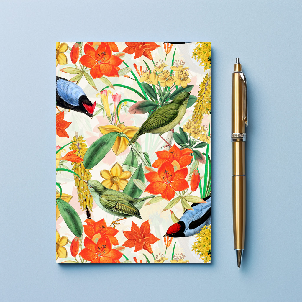 raxxa Postkarte: Dschungelpracht vergangener Tage: Tropisches Vintage-Design