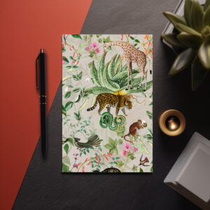 raxxa Postkarte: Tropische Zeitreise: Vintag Afrika Safari Design