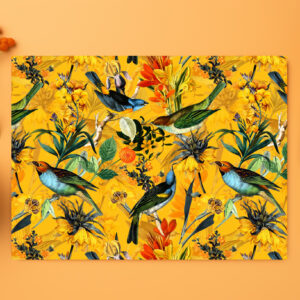 raxxa Premium-Tischset: Exotische Nostalgie: Tropische Vintage-Kunst