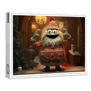 raxxa Premium-Puzzle: Verspielte Whimsical Monster zur Weihnachtszeit Motiv 9