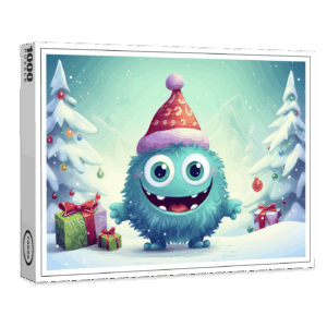 raxxa Premium-Puzzle: Verspielte Whimsical Monster zur Weihnachtszeit Motiv 14
