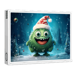raxxa Premium-Puzzle: Verspielte Whimsical Monster zur Weihnachtszeit Motiv 15
