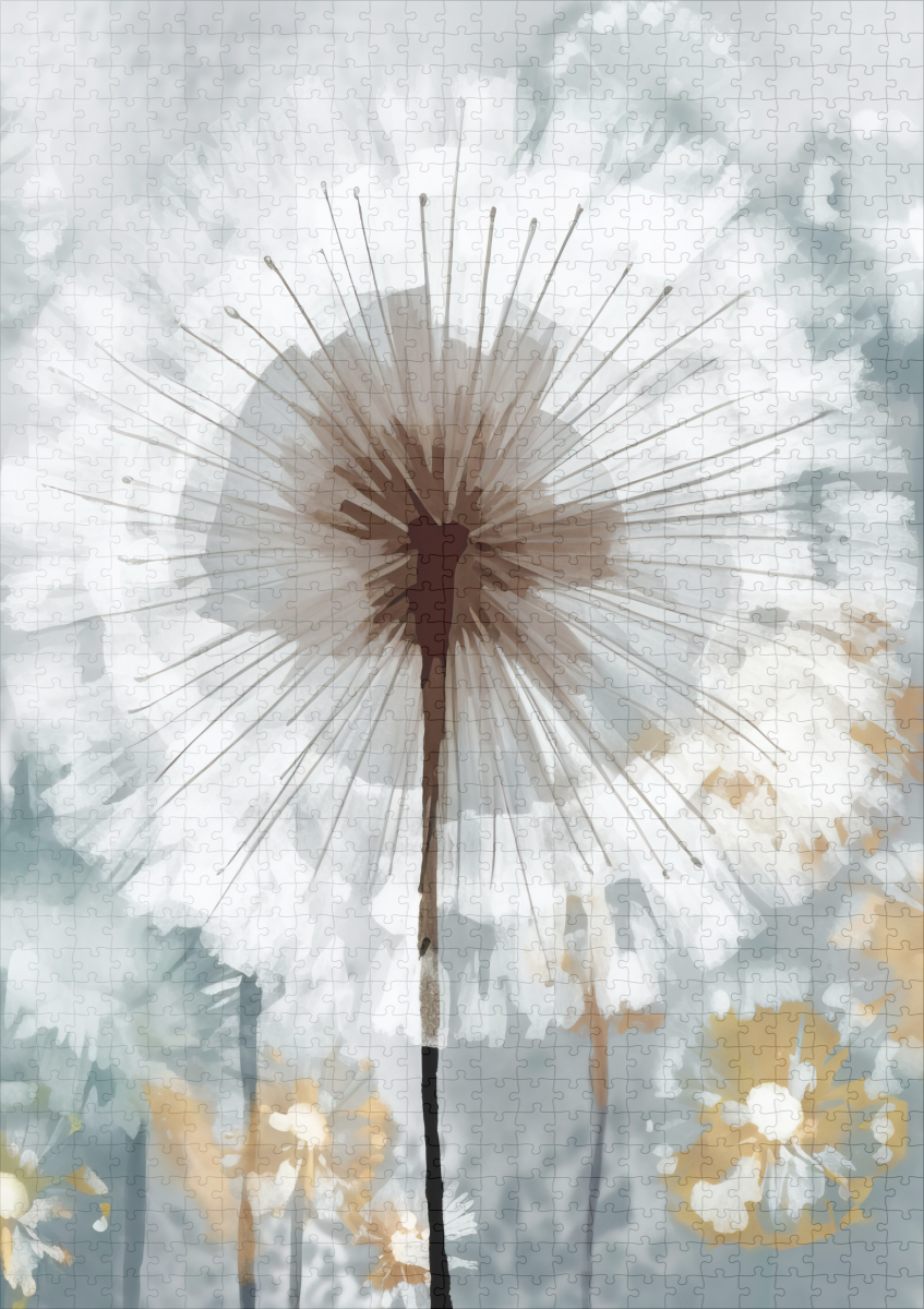 raxxa Premium-Puzzle: Minimalistische Blumenpracht – Image 2