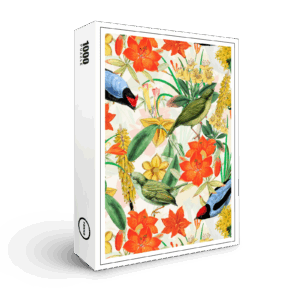 raxxa Premium-Puzzle: Dschungelpracht vergangener Tage- Tropisches Vintage-Design