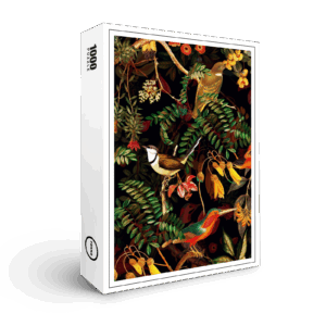 raxxa Premium-Puzzle: Vintage Nacht Vogel Paradies