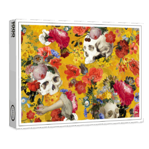 raxxa Premium-Puzzle: Gothic Vintage- Mystische Sonnige Schädelwelten