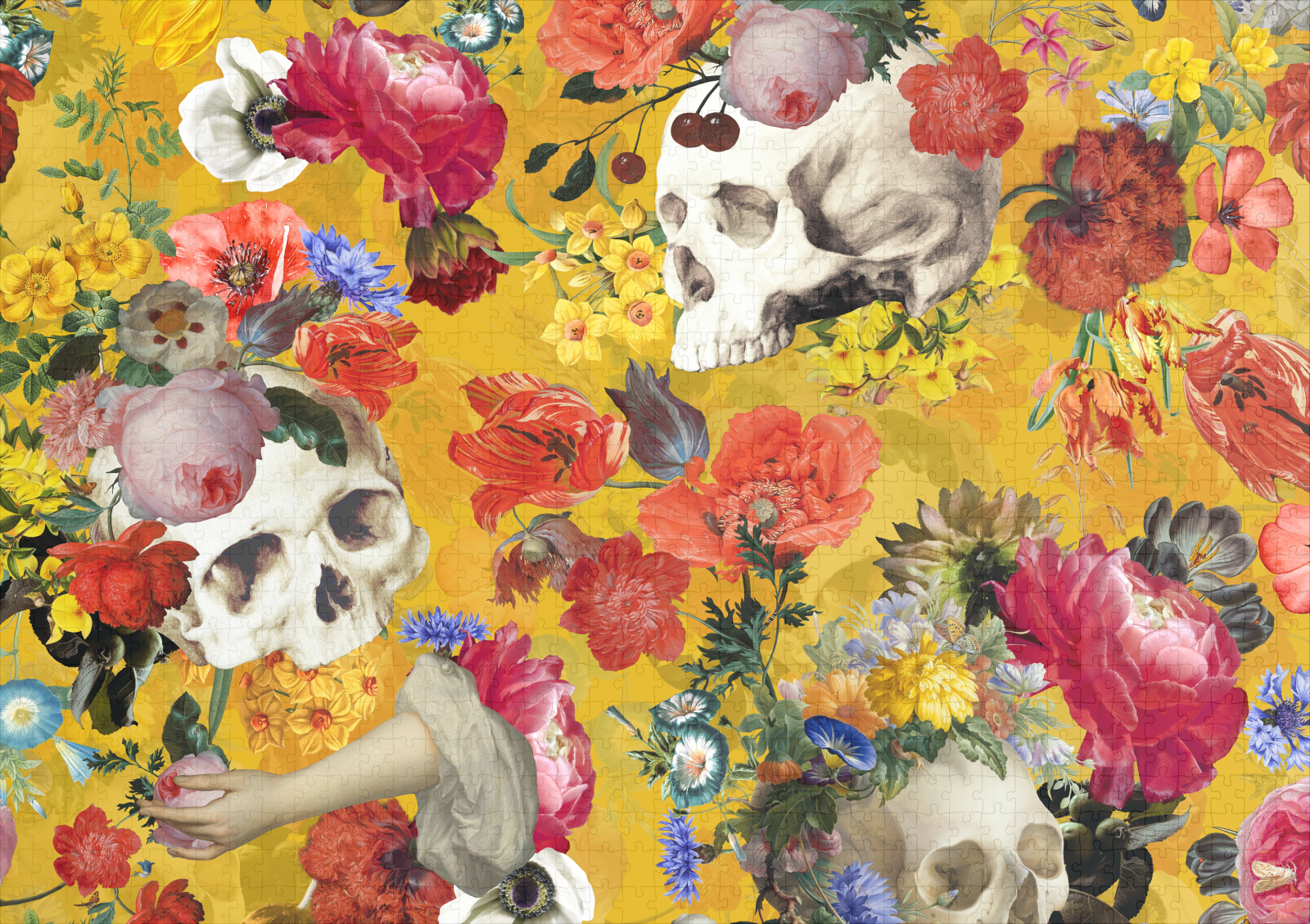 raxxa Premium-Puzzle: Gothic Vintage- Mystische Sonnige Schädelwelten – Image 2