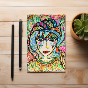 raxxa Postkarte: Mujer y sus colores