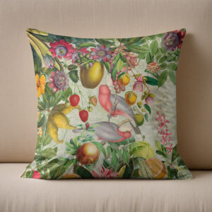 Kissen: Nostalgischer Kakadus Dschungel