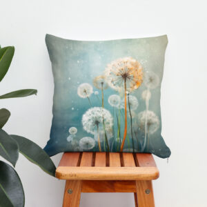 Kissen: Schwebende Pusteblumen