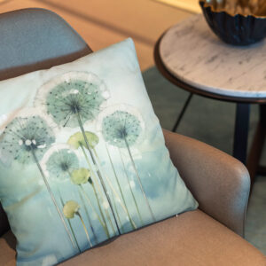 Kissen: Pusteblumen-Eleganz
