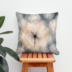 Kissen: Minimalistische Pusteblumenwelt