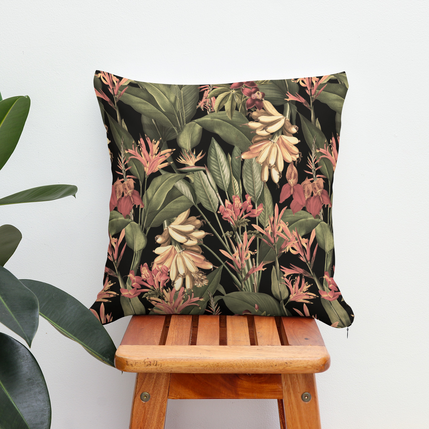 Kissen: Dschungel-Nächte in Vintage- Mitternachtszauber