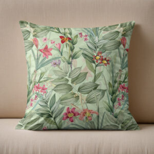 Kissen: Tropenparadies im Retro-Look- Vintage-Dschungelmuster