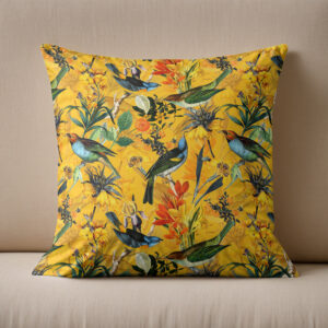 Kissen: Exotische Nostalgie- Tropische Vintage-Kunst