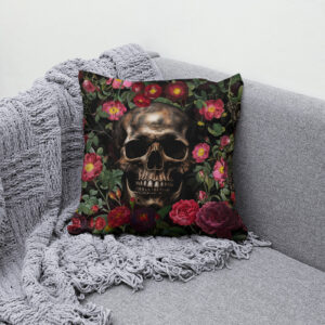 Kissen: Magisches Erbe- Vintage Skull