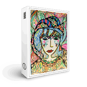 raxxa Premium-Puzzle: Mujer y sus colores