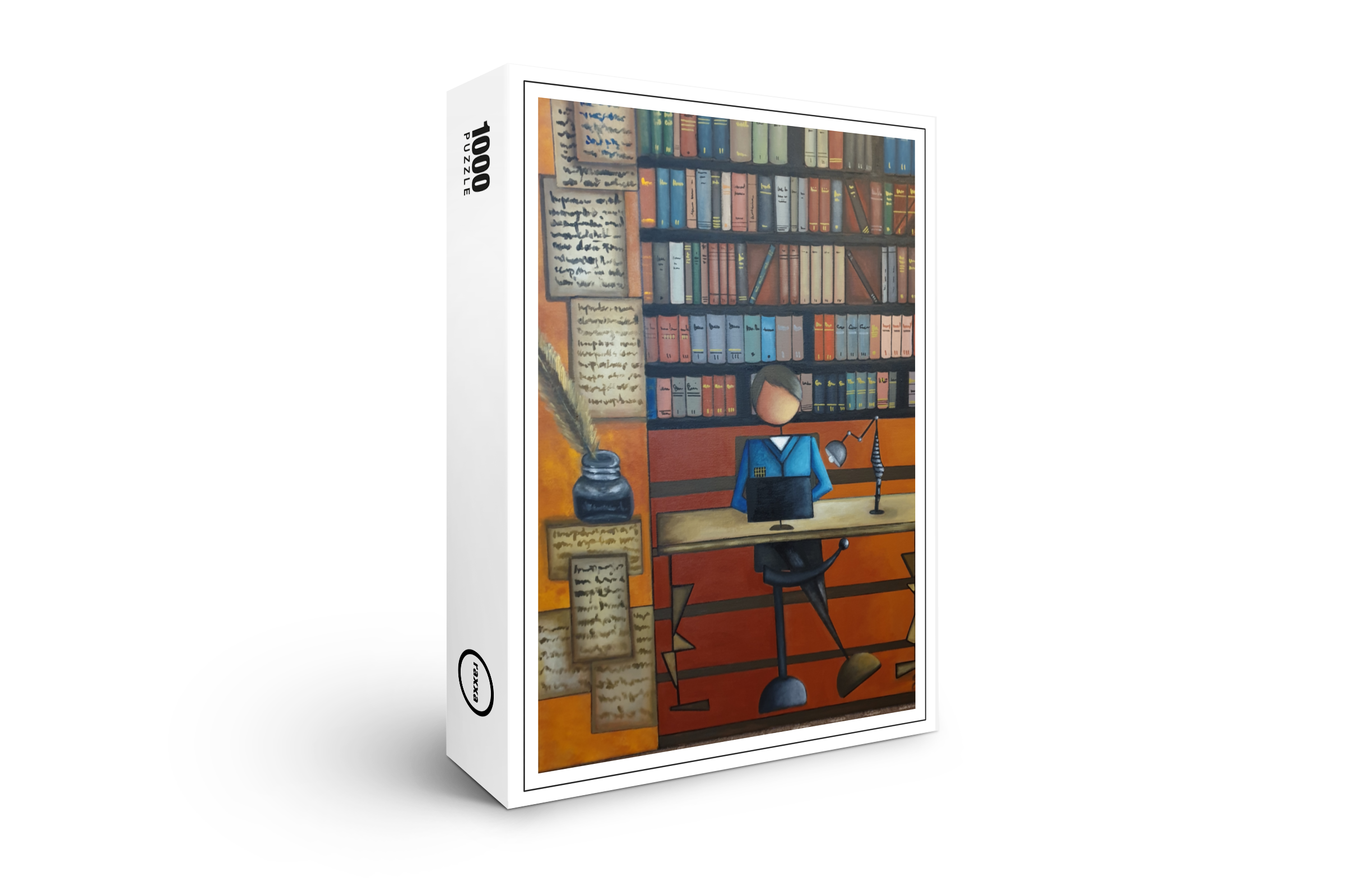 raxxa Premium-Puzzle: Der Schriftsteller