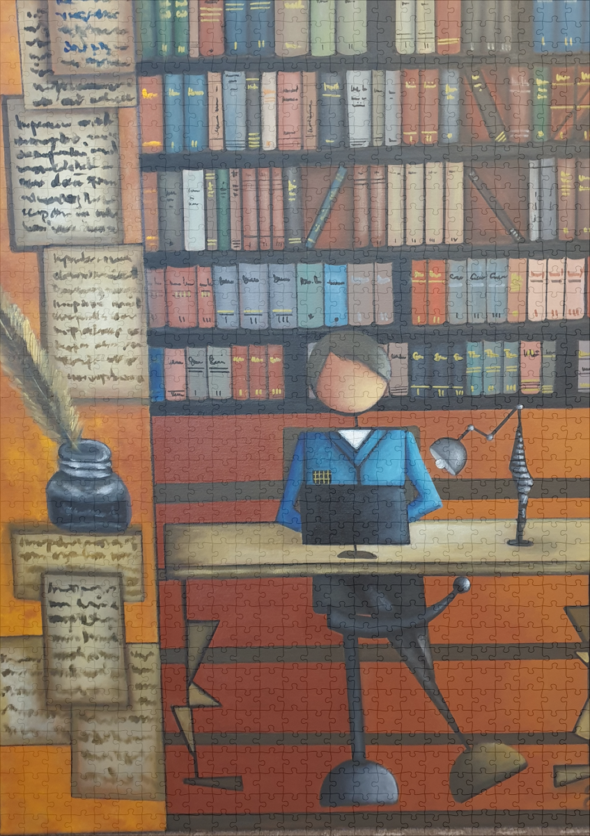 raxxa Premium-Puzzle: Der Schriftsteller - Imagen 2