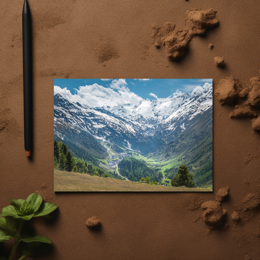 raxxa Postkarte: Blick vom Timmesjoch