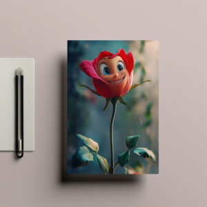 raxxa Postkarte: Rose in Rosa