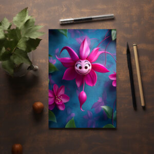 raxxa Postkarte: Fuchsie