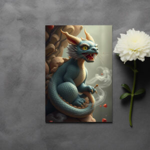 raxxa Postkarte: Smoking Dragon Cat