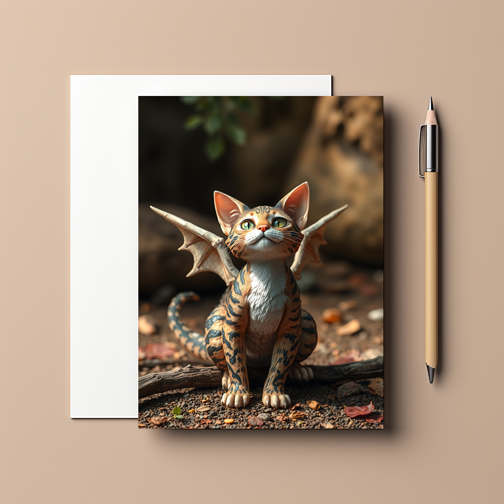 raxxa Postkarte: Aido Hwedo Dragon Cat