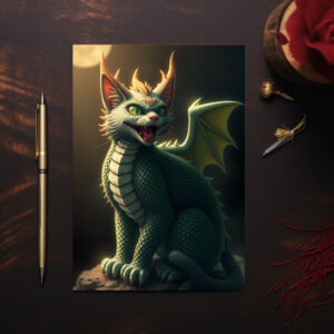 raxxa Postkarte: Knucker the Dragon Cat