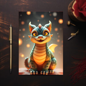 raxxa Postkarte: Apsu the Dragon Cat