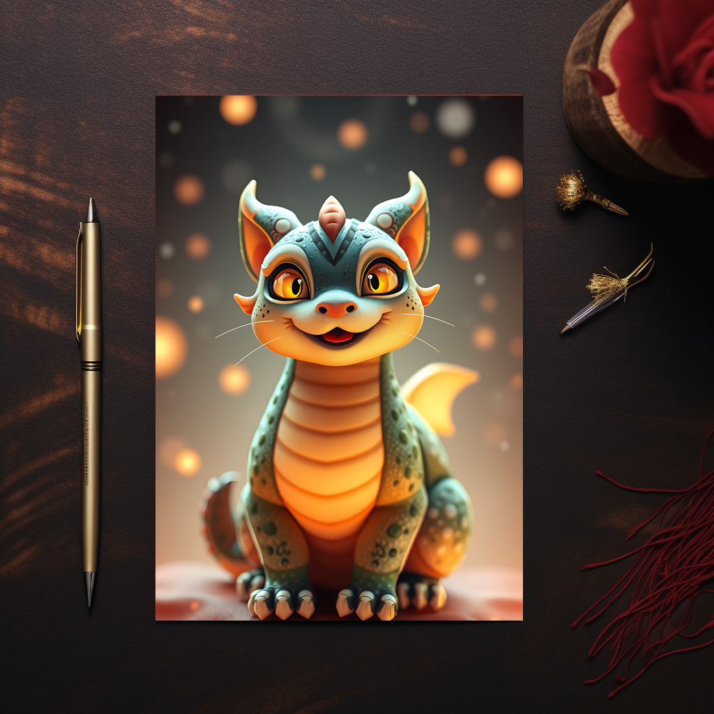 raxxa Postkarte: Apsu the Dragon Cat