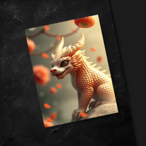 raxxa Postkarte: Abraxas the Cragon Cat