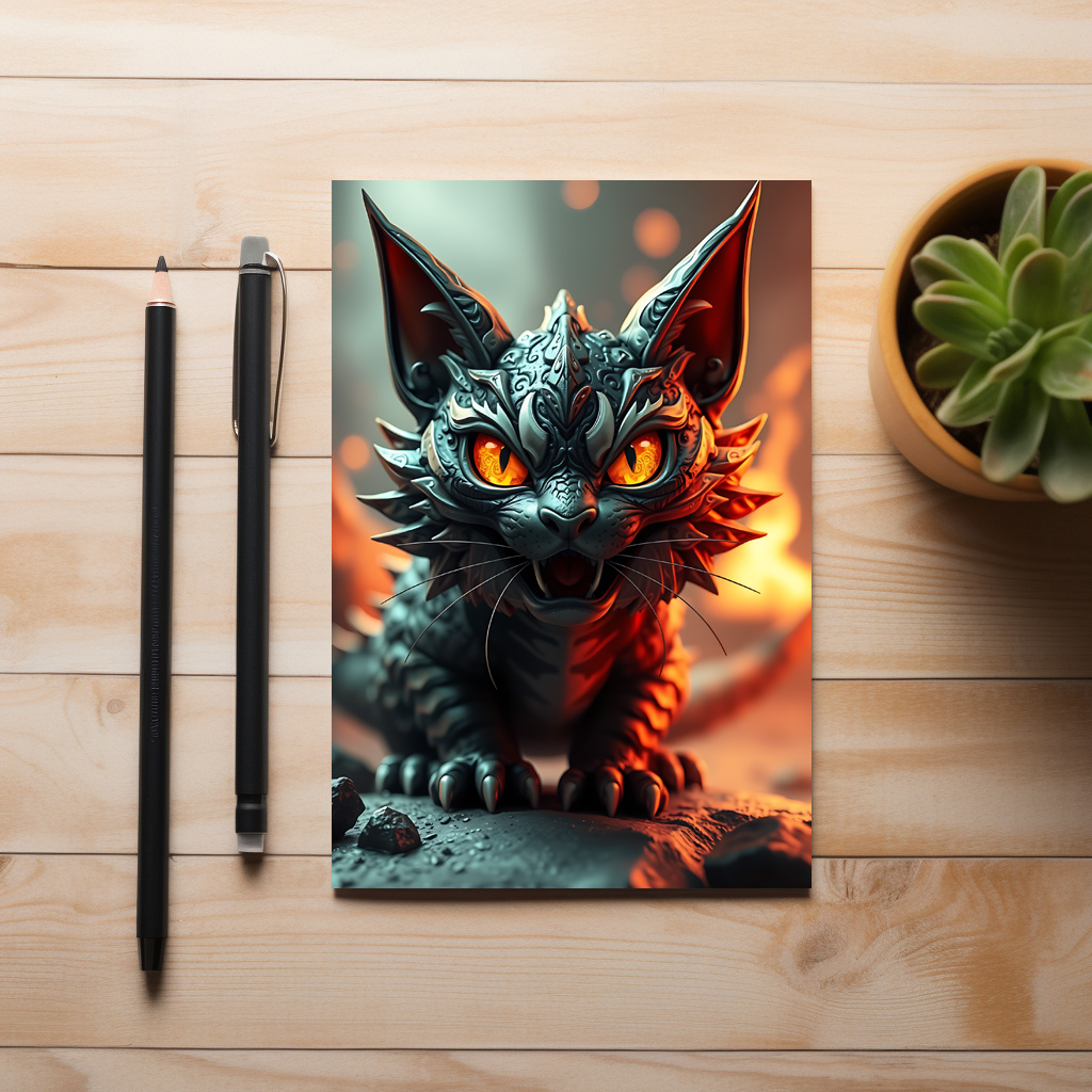 raxxa Postkarte: Tiamat the Dragon Cat