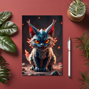 raxxa Postkarte: Brinsop the Dragon Cat