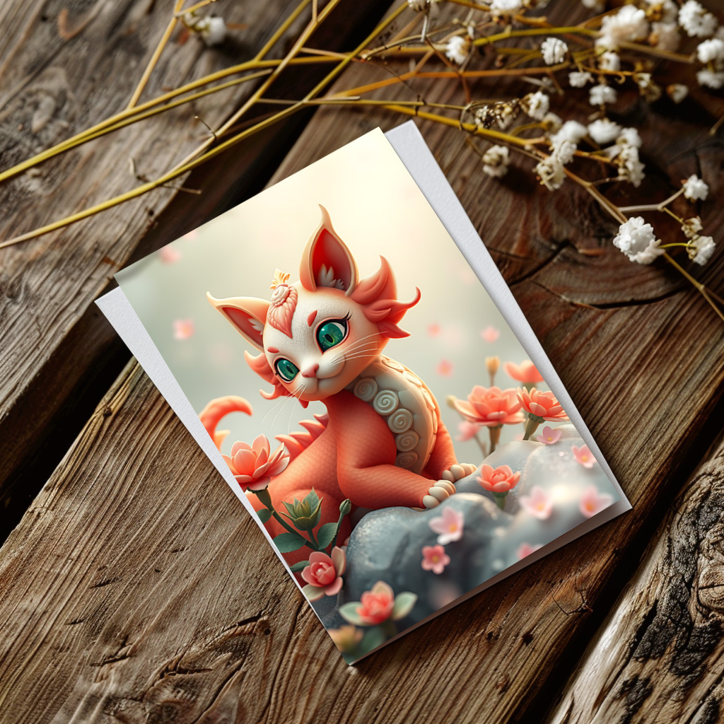 raxxa Postkarte: Tiamat the Dragon Cat