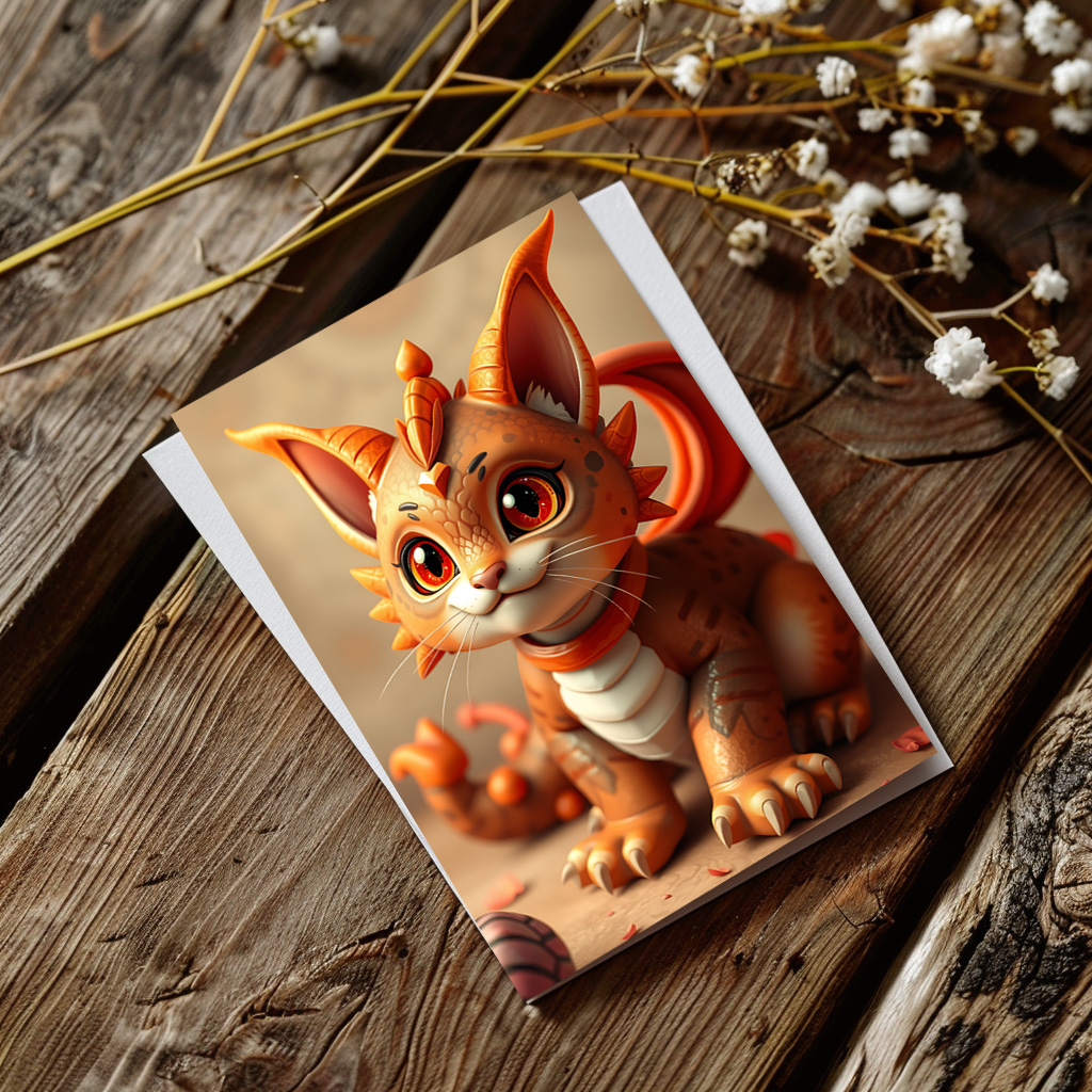 raxxa Postkarte: Smerg the Dragon Cat