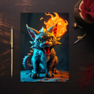 raxxa Postkarte: Mayland Long Dragon cat