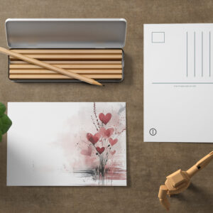 raxxa Postkarte: Herzblumen
