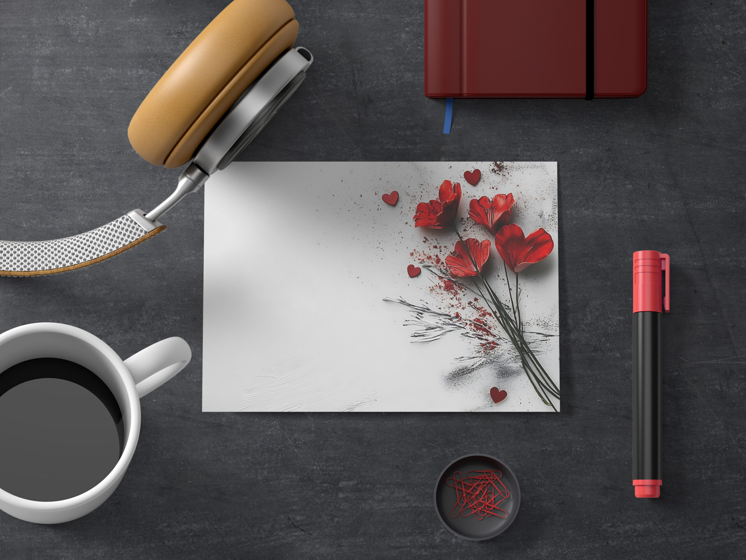 raxxa Postkarte: Romantische Herzen
