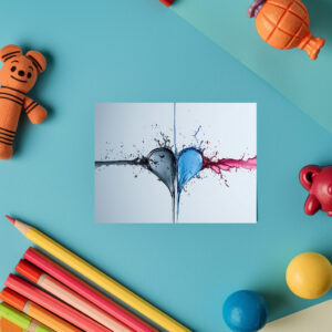 raxxa Postkarte: Wasser Herz