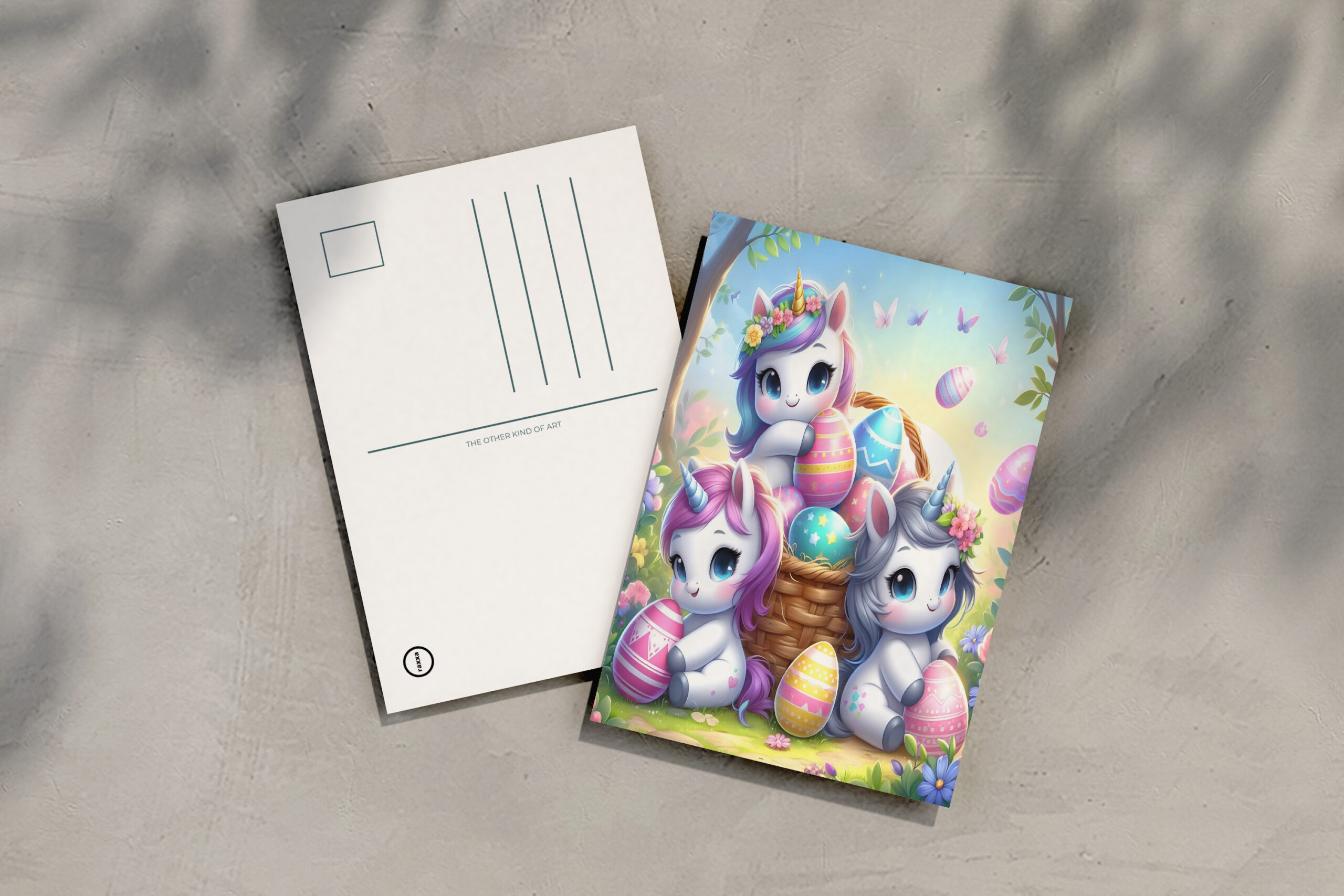 raxxa Postkarte: süsse Einhornüberraschung #1